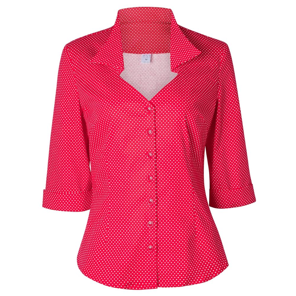 Amazon.com: YARN & INK Women's Classic-Fit Blouses Button